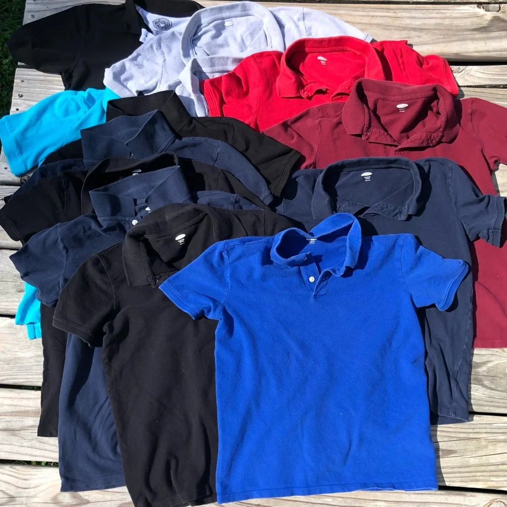 - Bundle of 13 Youth Polo Shirts SZ XL! VGUC!